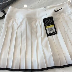 Nike Women's White Pleated Mini Skirt